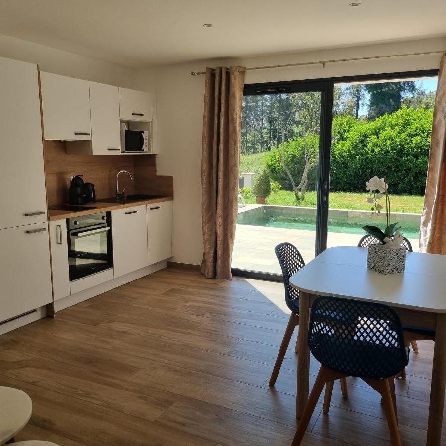 Rez De Villa Avec Piscine Privee, Wifi, Jardin Cloture Penta di Casinca Kültér fotó